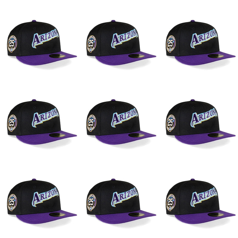 Arizona Diamondbacks Black & Purple Script Grey Uv  25th Anniversary