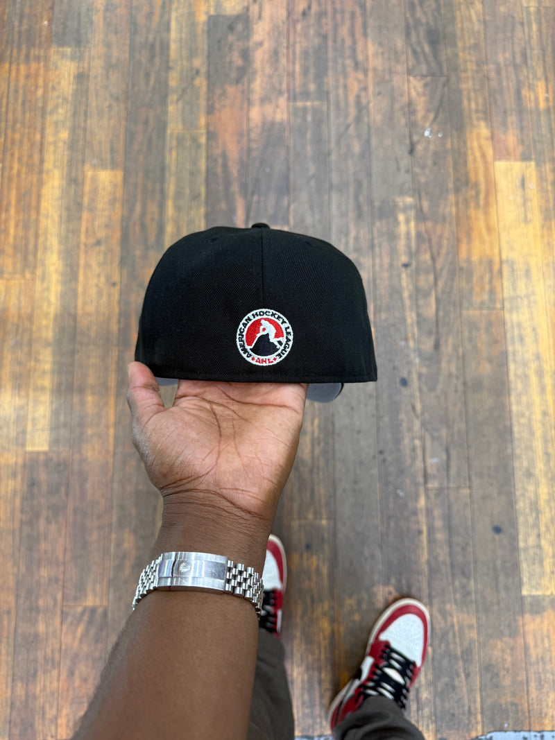 Grand Rapid Griffins All Black AHL 5950 Fitted