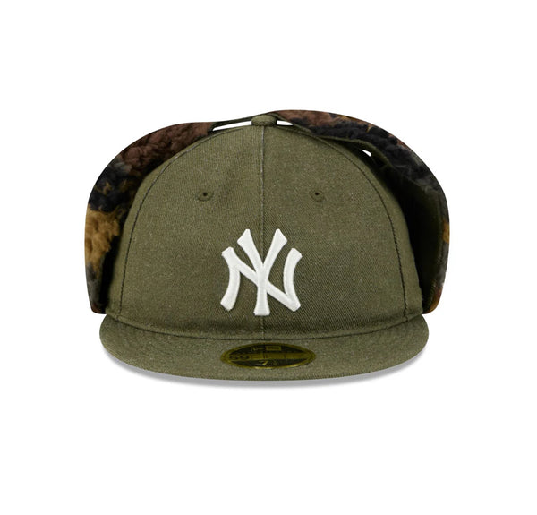 New York Yankees Dog Ear Three Looms Cotton Twill Camo Retro Crown 59FIFTY Fitted