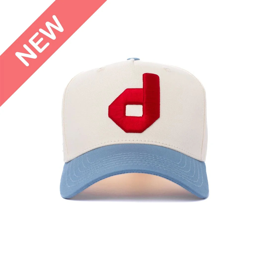 DAD Gang white & blue small d