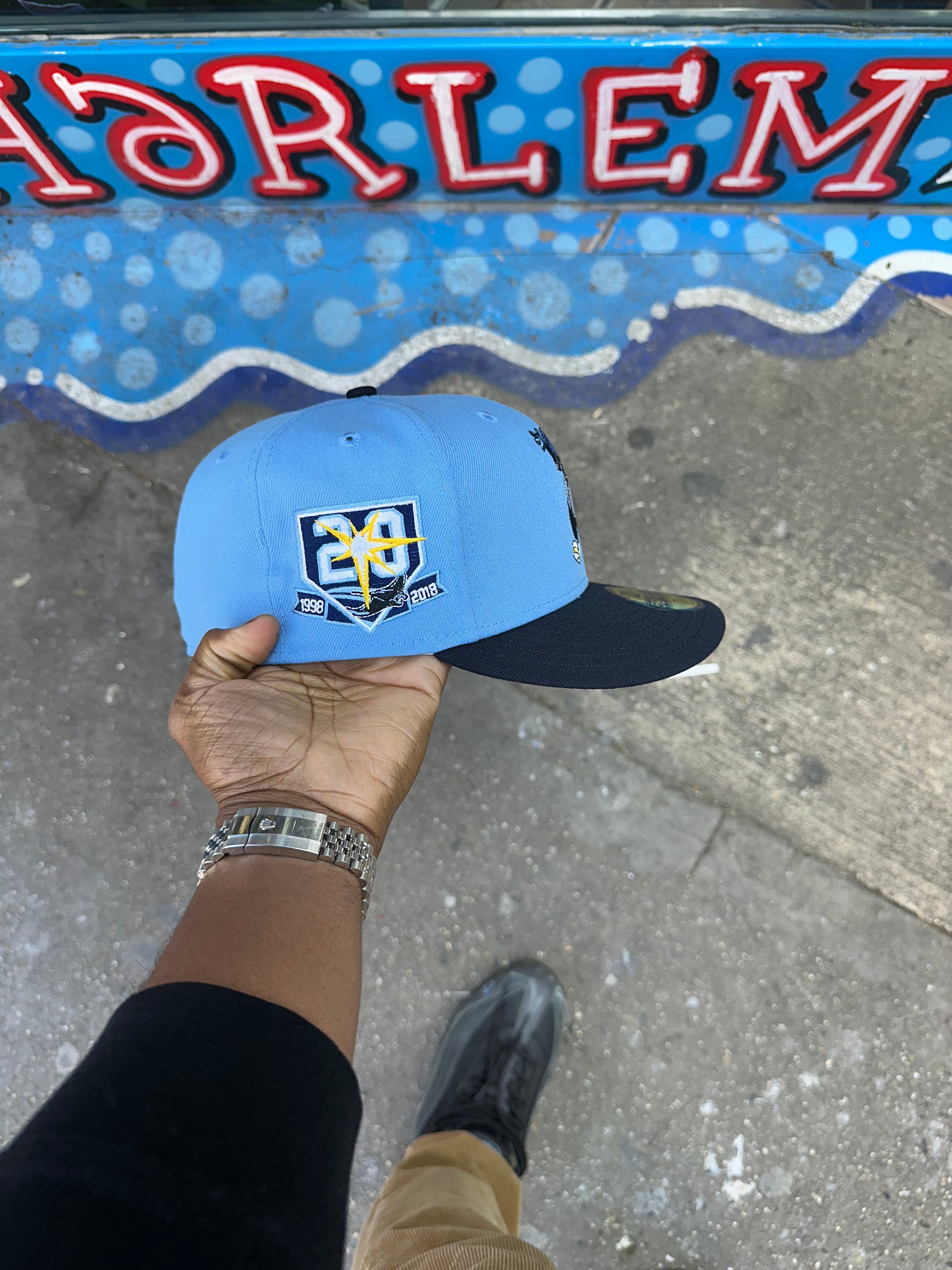 Tampa Bay Rays Mascot Sky Blue and Navy 20Th