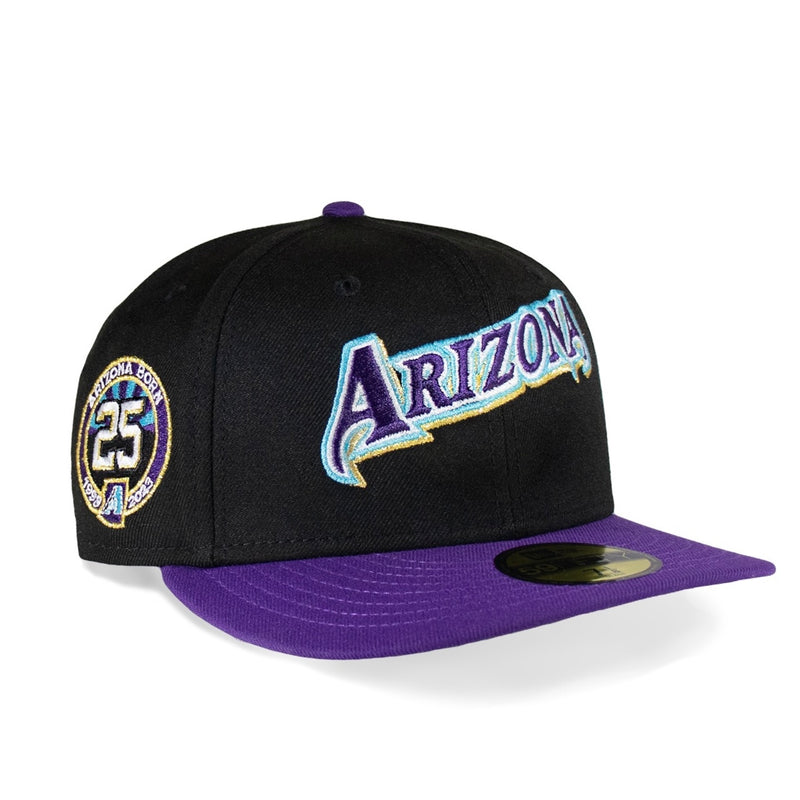 Arizona Diamondbacks Black & Purple Script Grey Uv  25th Anniversary