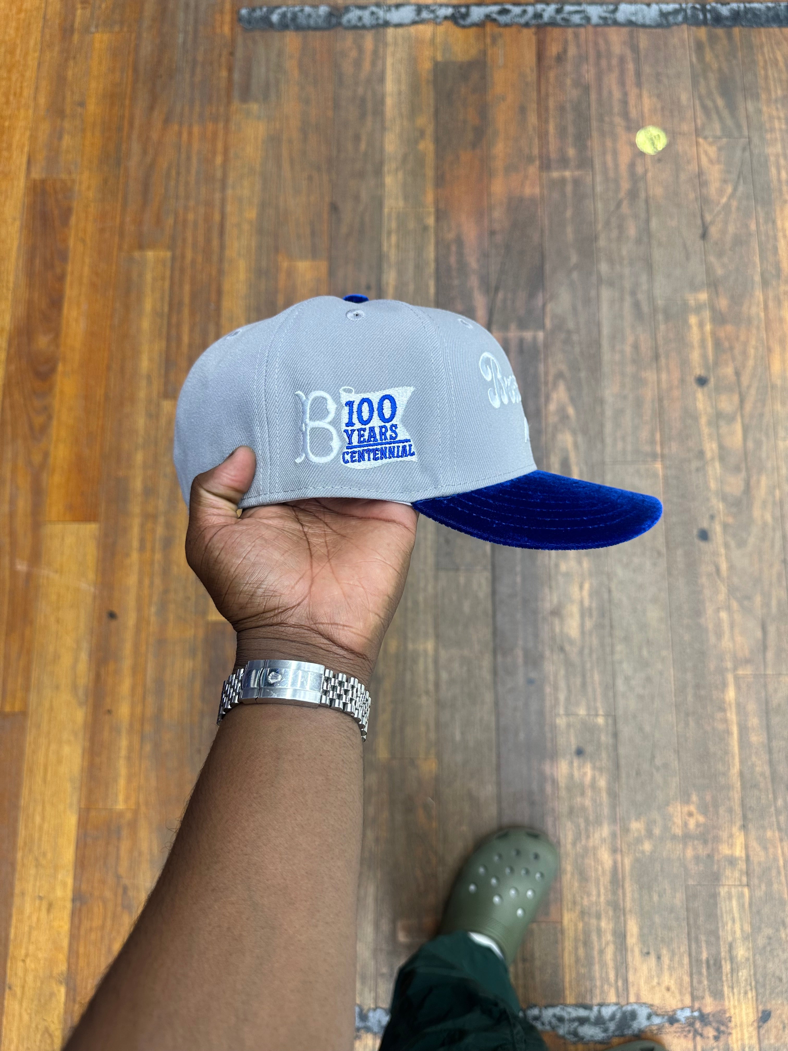 Brooklyn Dodgers Grey and Royal Velvet 100 Years