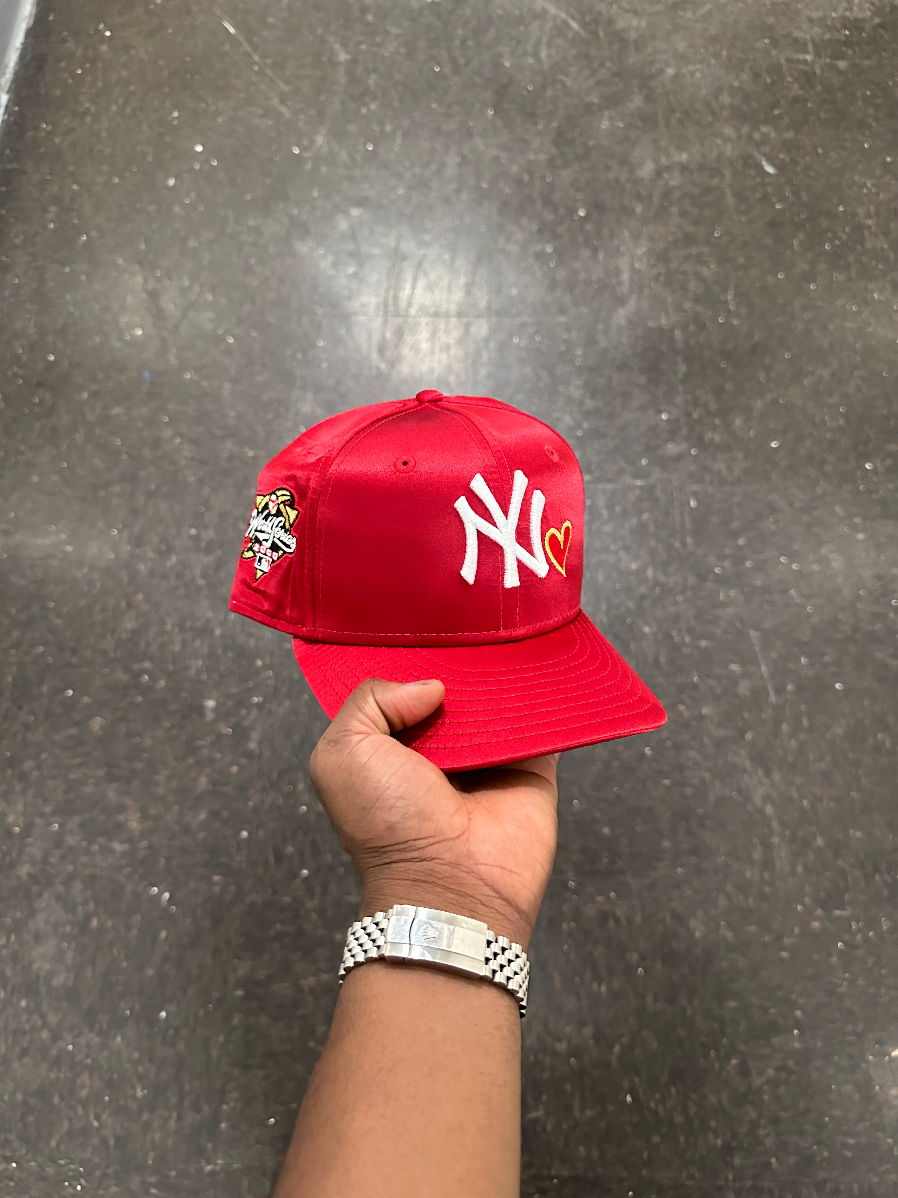 New York Yankees Satin Red Heart 200 World Series