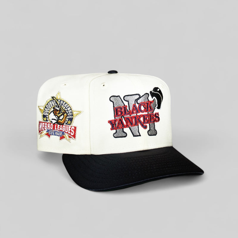 New York Black Yankees Creme and Satin Navy