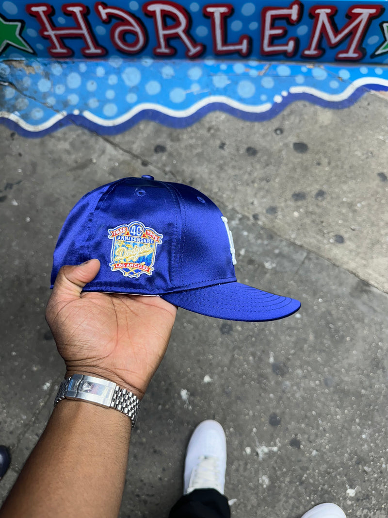 Los Angeles Dodgers All Satin Royal Blue 40Th