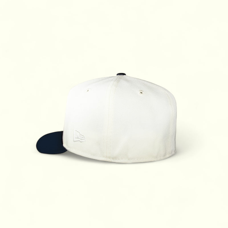 New York Black Yankees Creme and Satin Navy