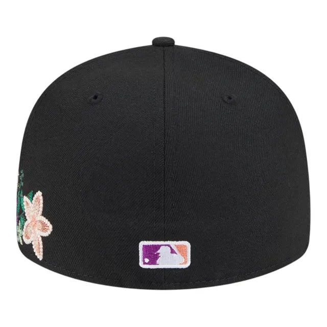 Pittsburgh Pirates Black Floral Chain Stitch Green UV