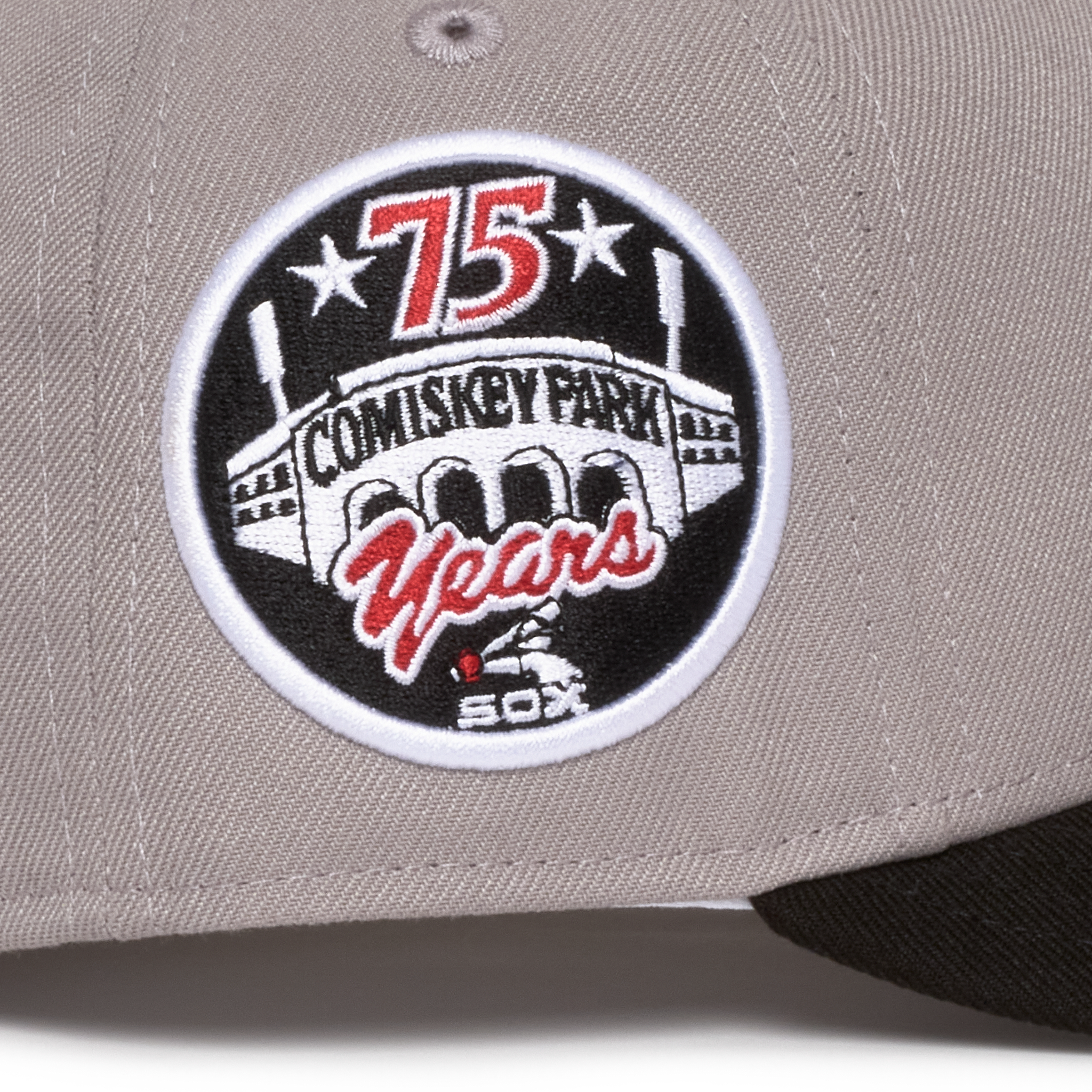 Chicago White Sox Grey and Black "C" Logo 75 Years