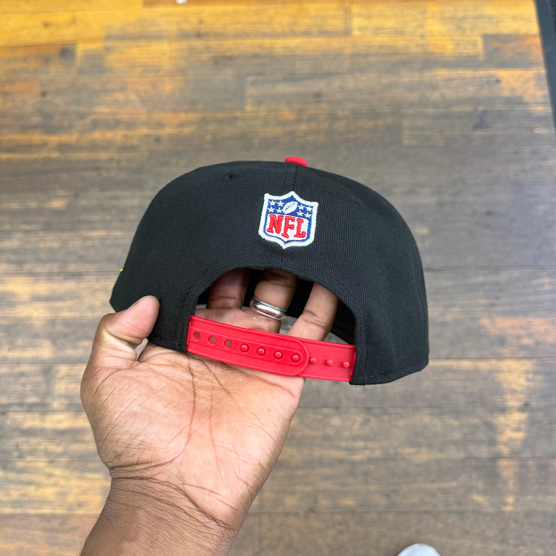 Kansas City Chiefs Black NFL25 DRAFT 950 AFrame Snap Back
