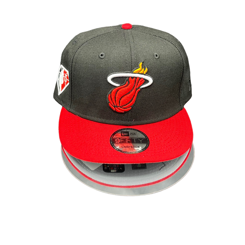 Miami Heat Black and Red 950 SnapBack 75TH