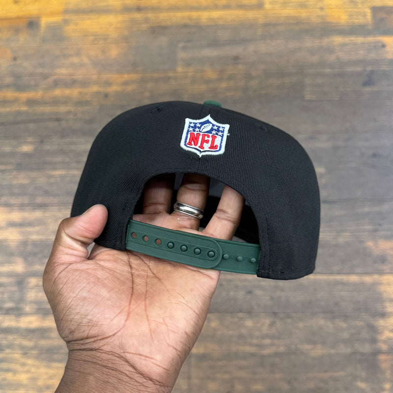 Green Bay Packers Black NFL25 DRAFT 950 AFrame Snap Back