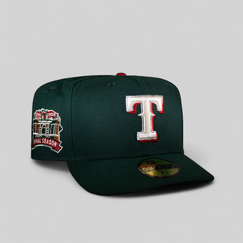 Texas Rangers All Dark Green Creme Logo 2019