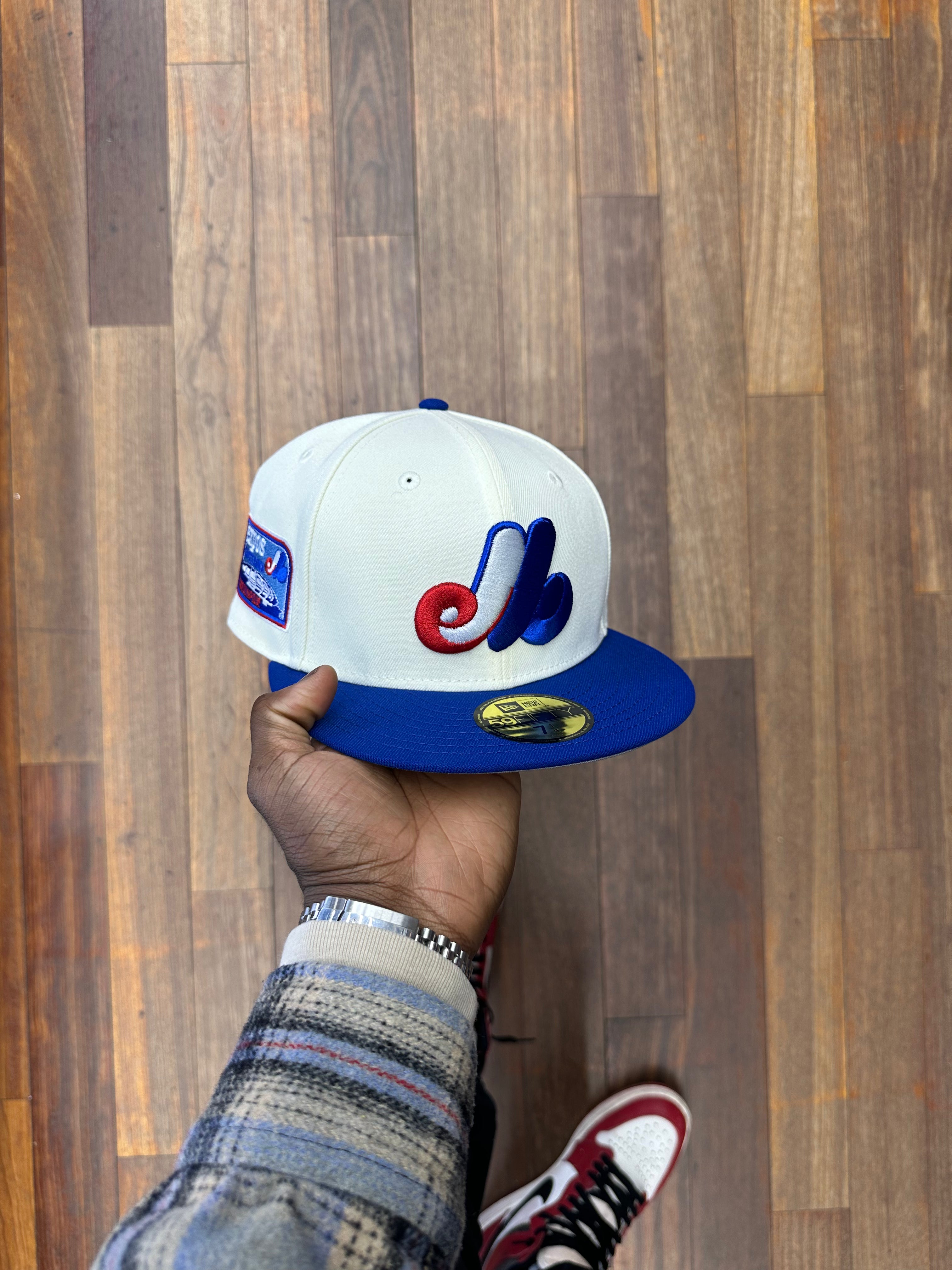 Montreal Expos Creme Chrome White & Royal Blue