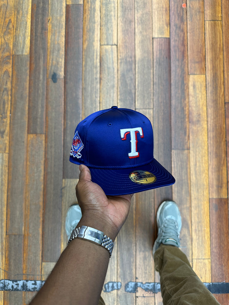 Texas Rangers Dark Royal Satin Arlington Stadium