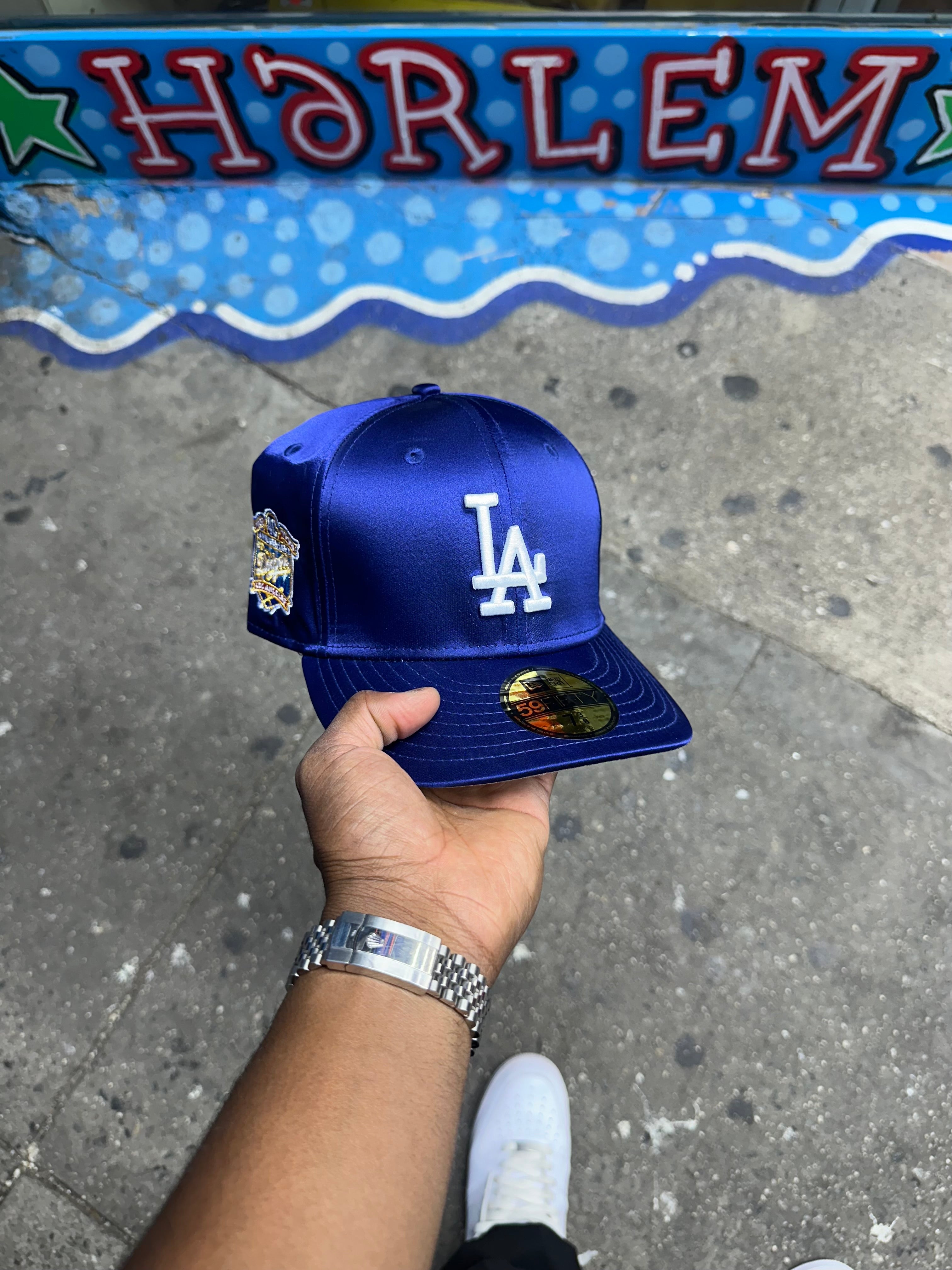 Los Angeles Dodgers All Satin Royal Blue 40Th