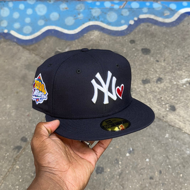 New York Yankees Navy Blue w/ Red Heart 1996 World Series