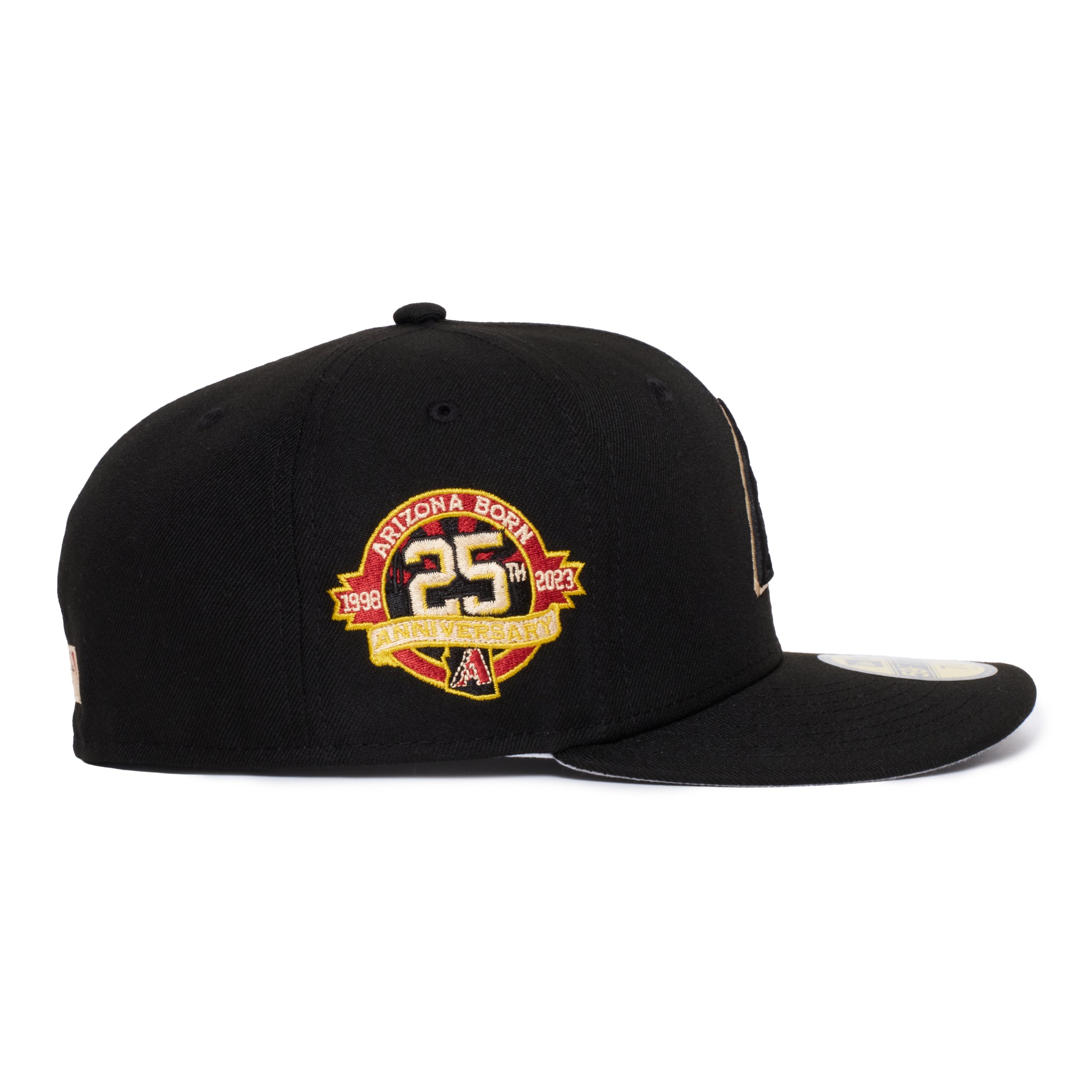 Arizona Diamond Backs All Black Burgundy Logo 25Th Anniversary
