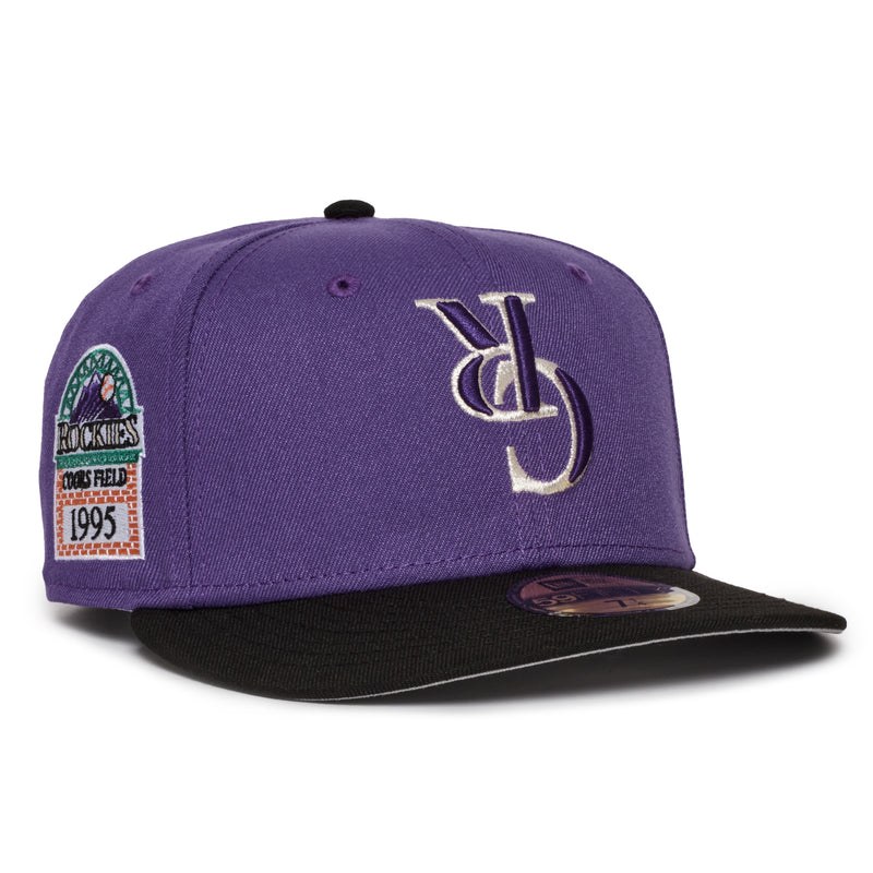 Colorado Rockies Upside down logo Purple & Black 1995 Coors Field Grey UV