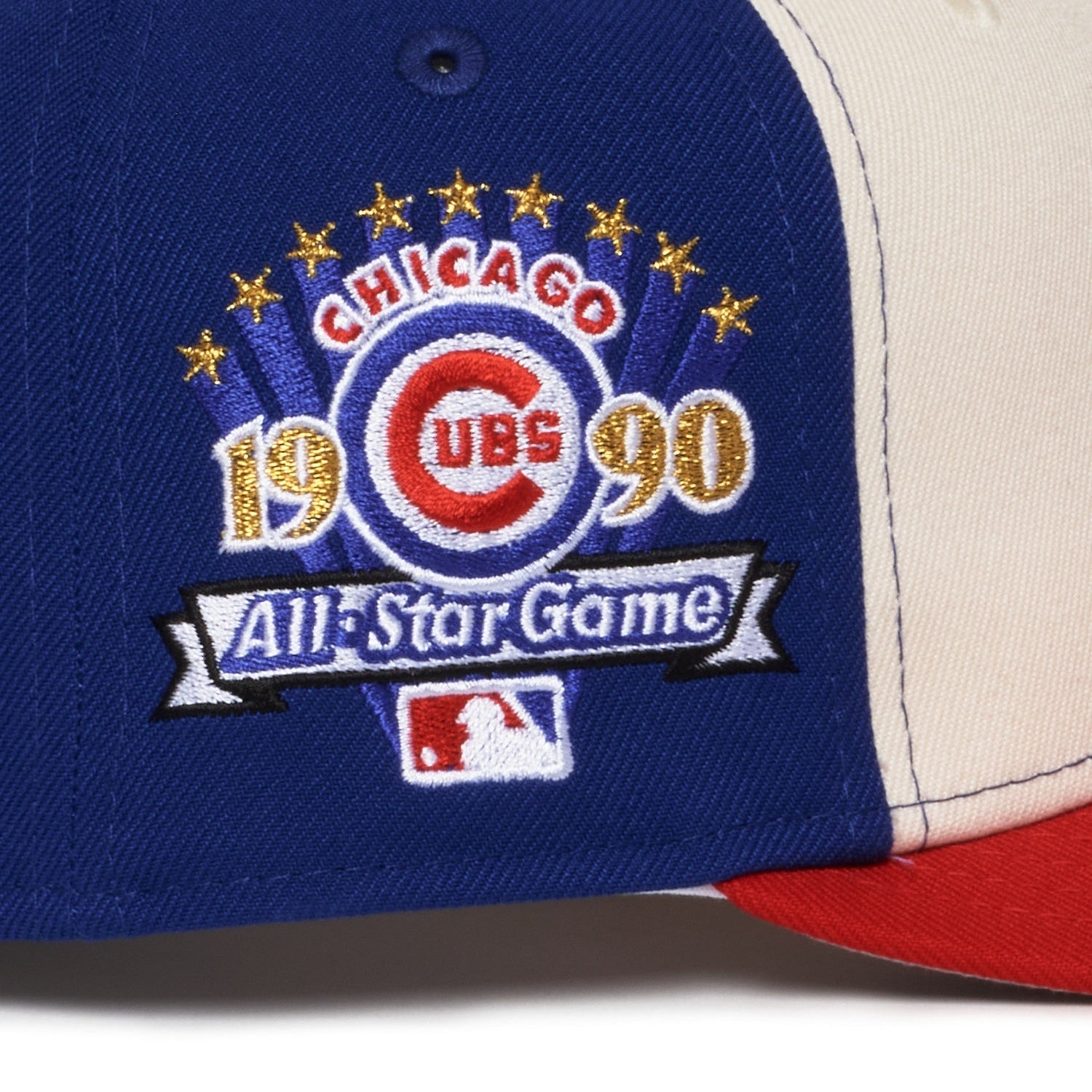 Chicago Cubs Tri-color Creme Royal Red 1990 All Star Game