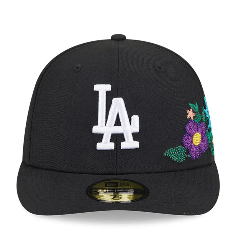 Los Angeles Dodgers Black Floral Chain Stitch Green UV