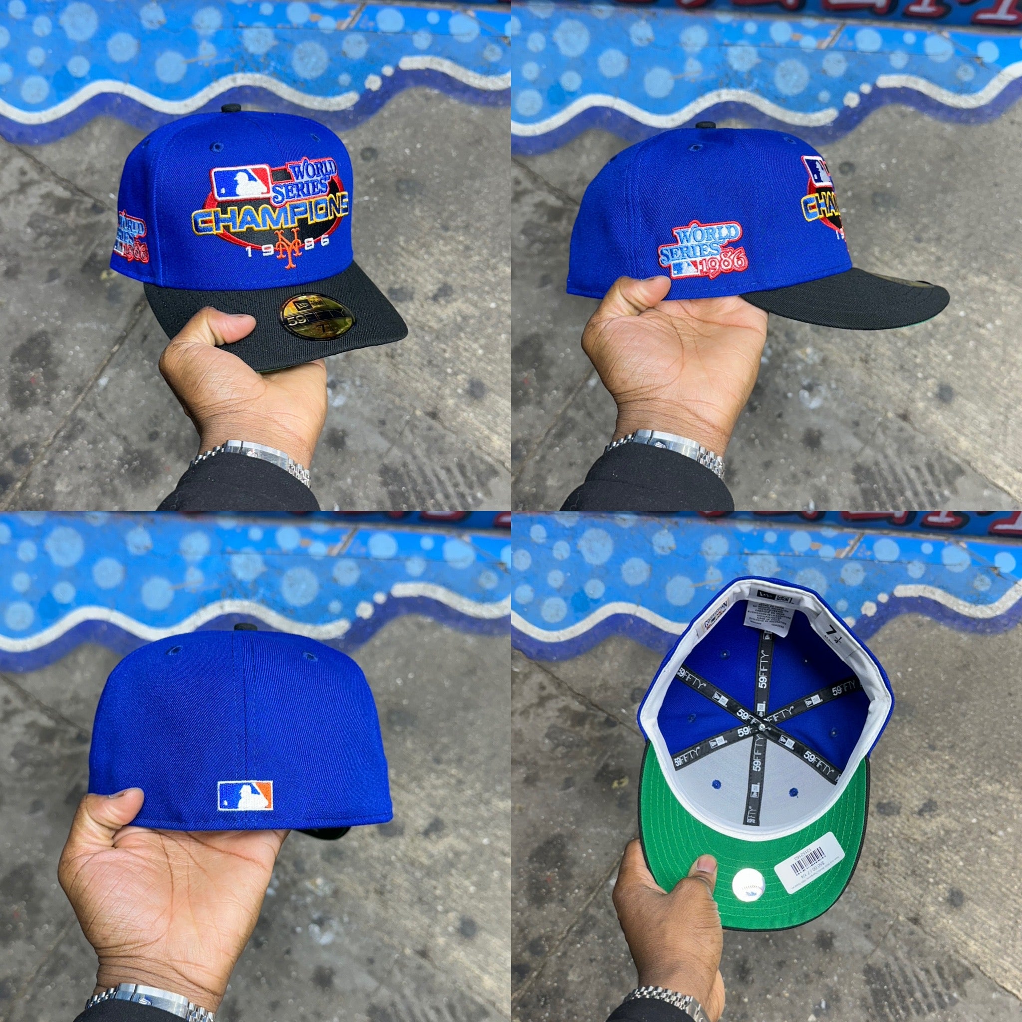 New York Mets World Champions 1986 Royal and Black