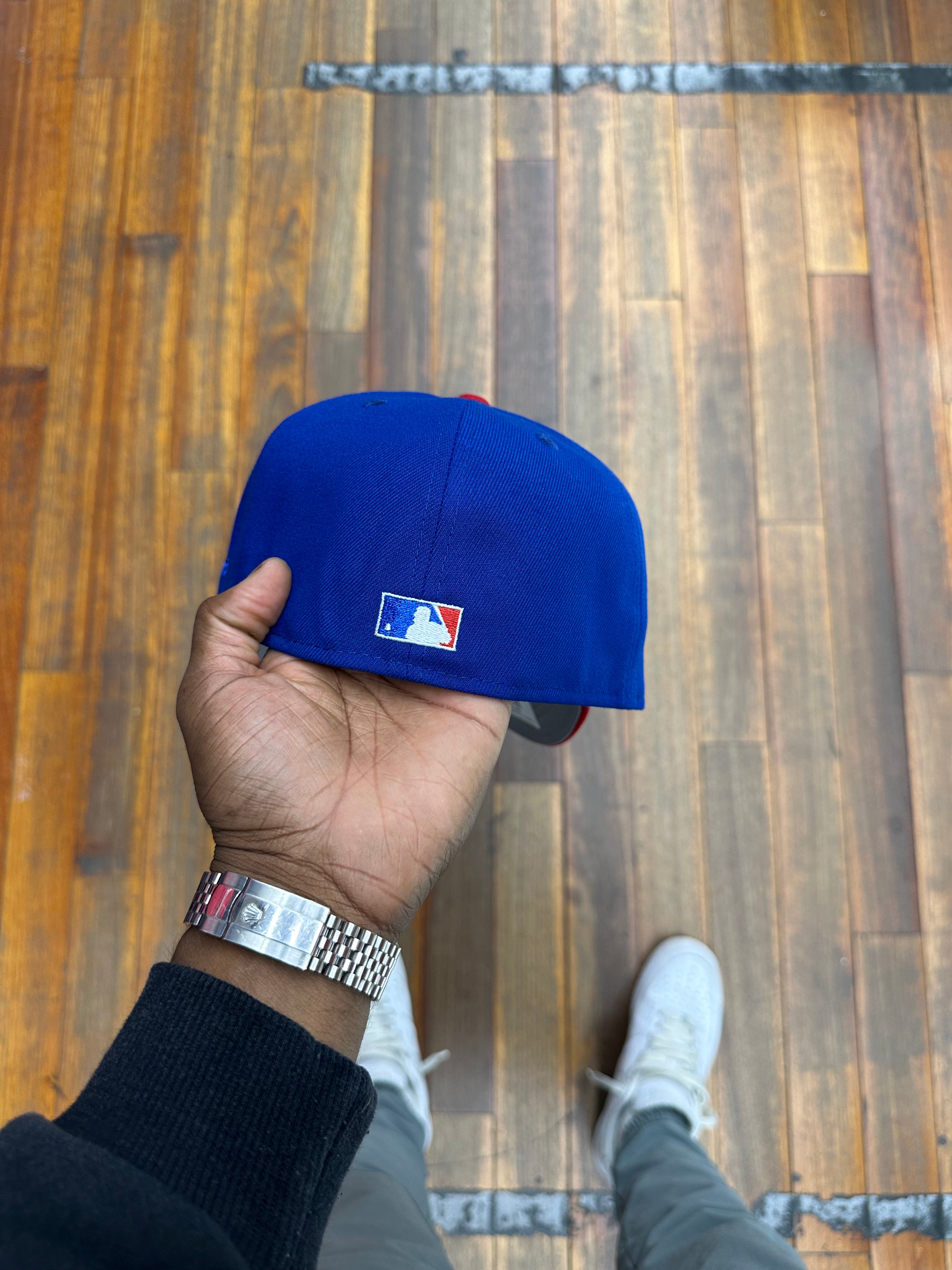 Philadelphia Phillies Royal Blue and Red Gold Star Vet Stadium