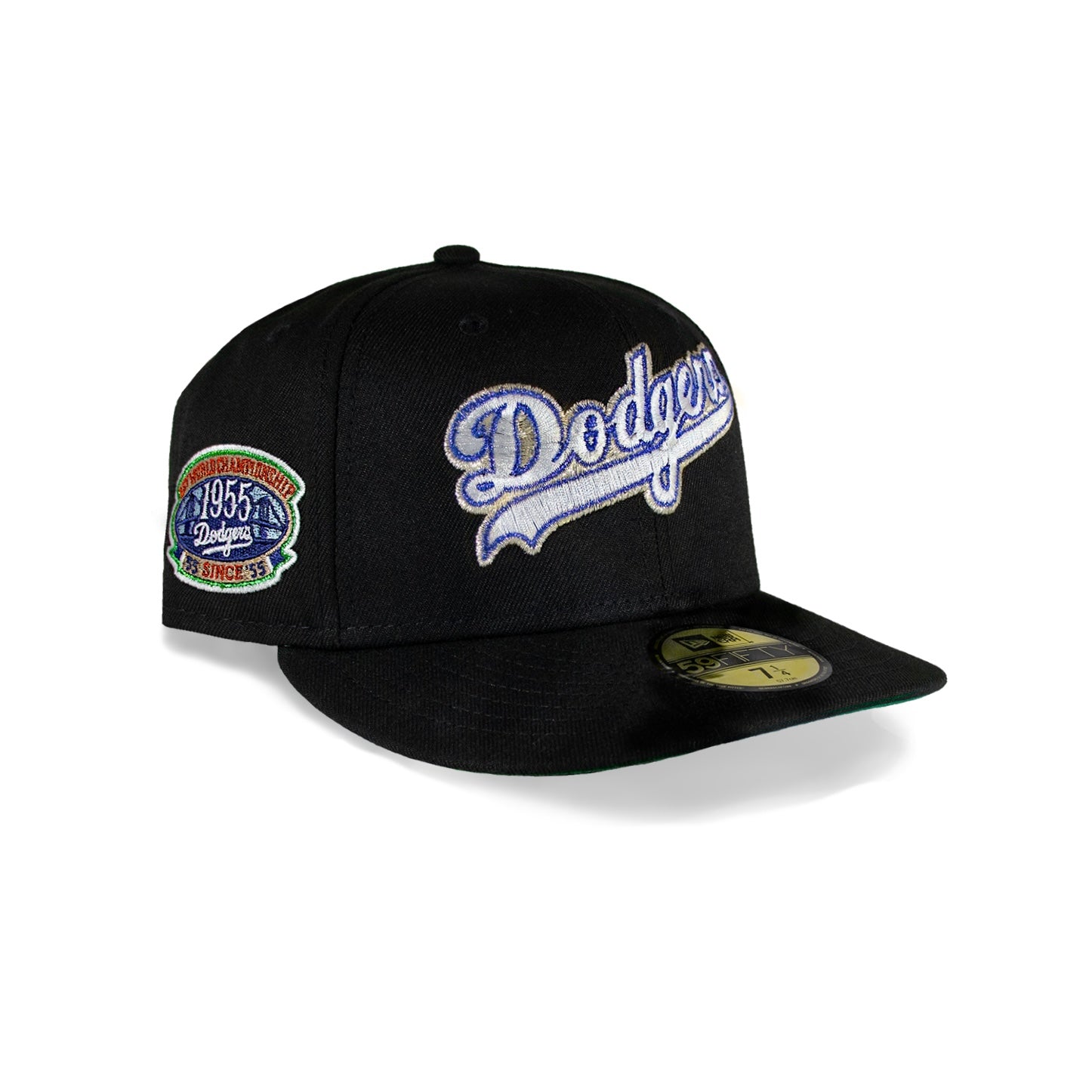 Los Angeles Dodgers Black Script 1955 Green uv