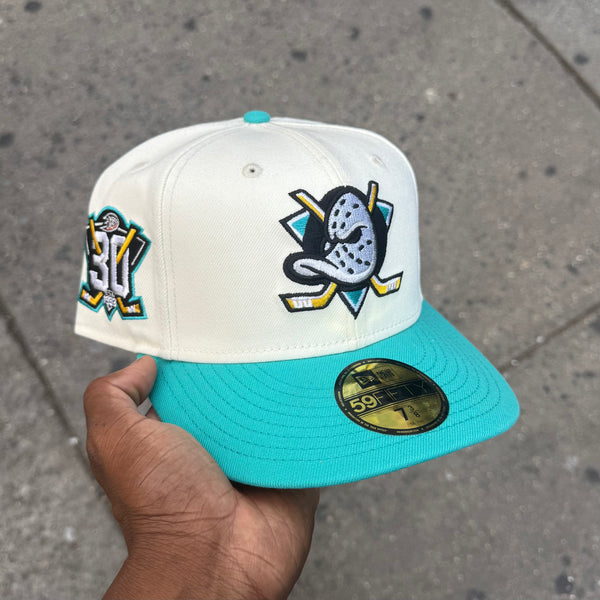 Anaheim Ducks Creme and Teal 30Th Anniversary
