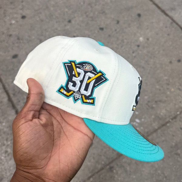 Anaheim Ducks Creme and Teal 30Th Anniversary