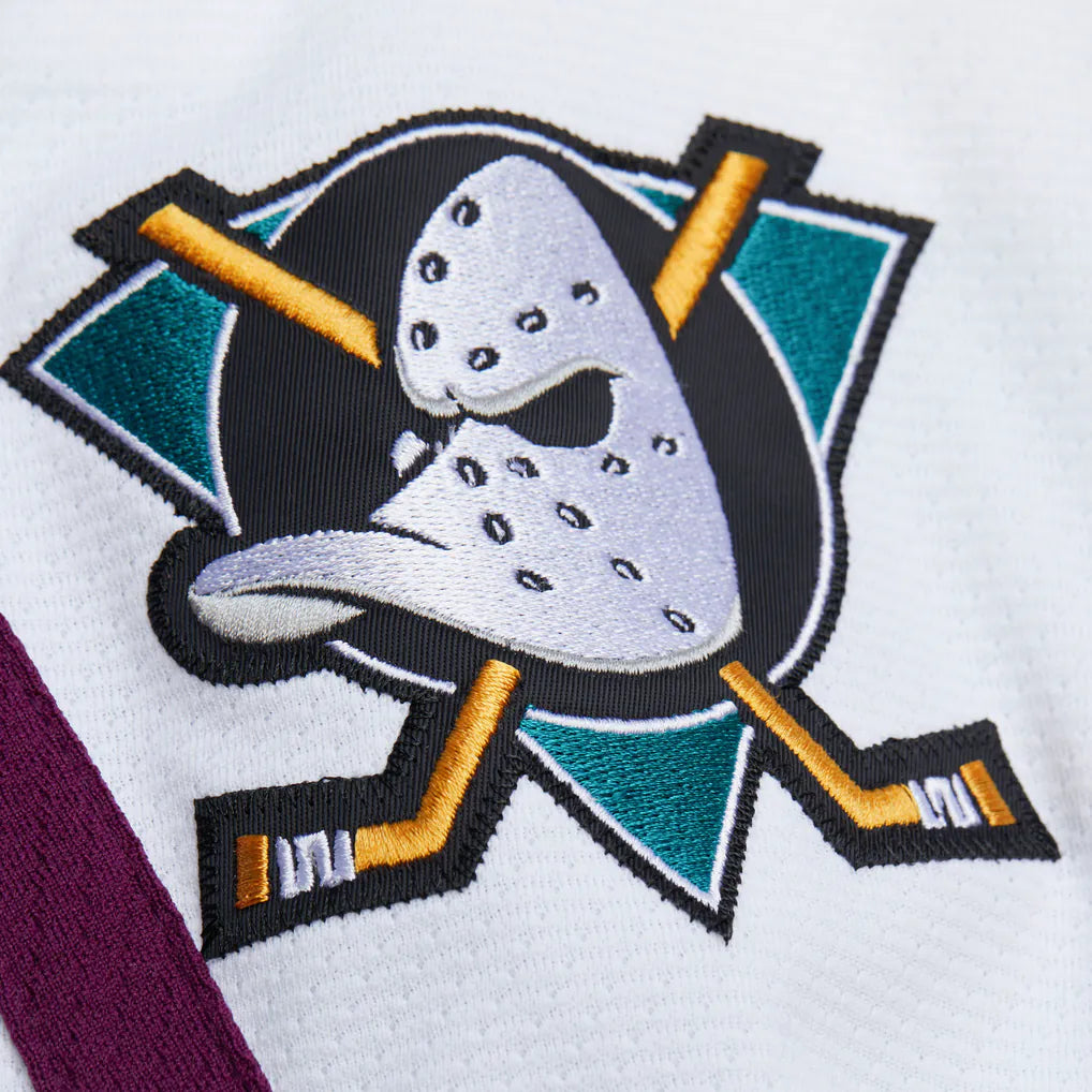 Anaheim Ducks White and Teal Selanne Jersey