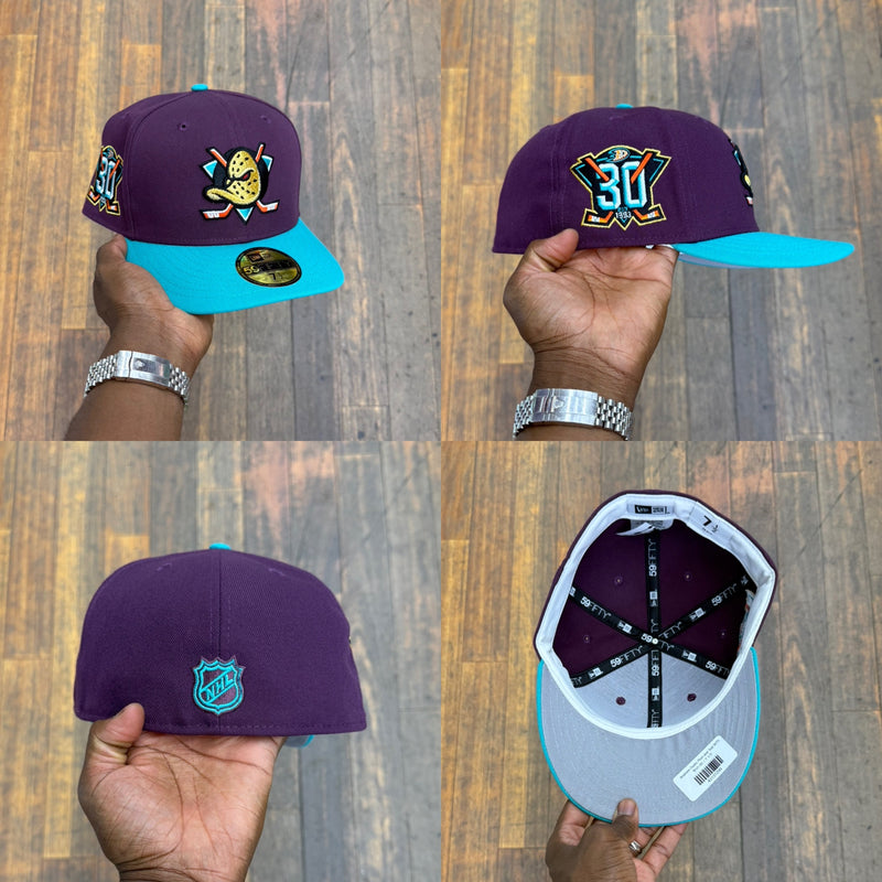Anaheim Ducks Plum and Teal 30Th