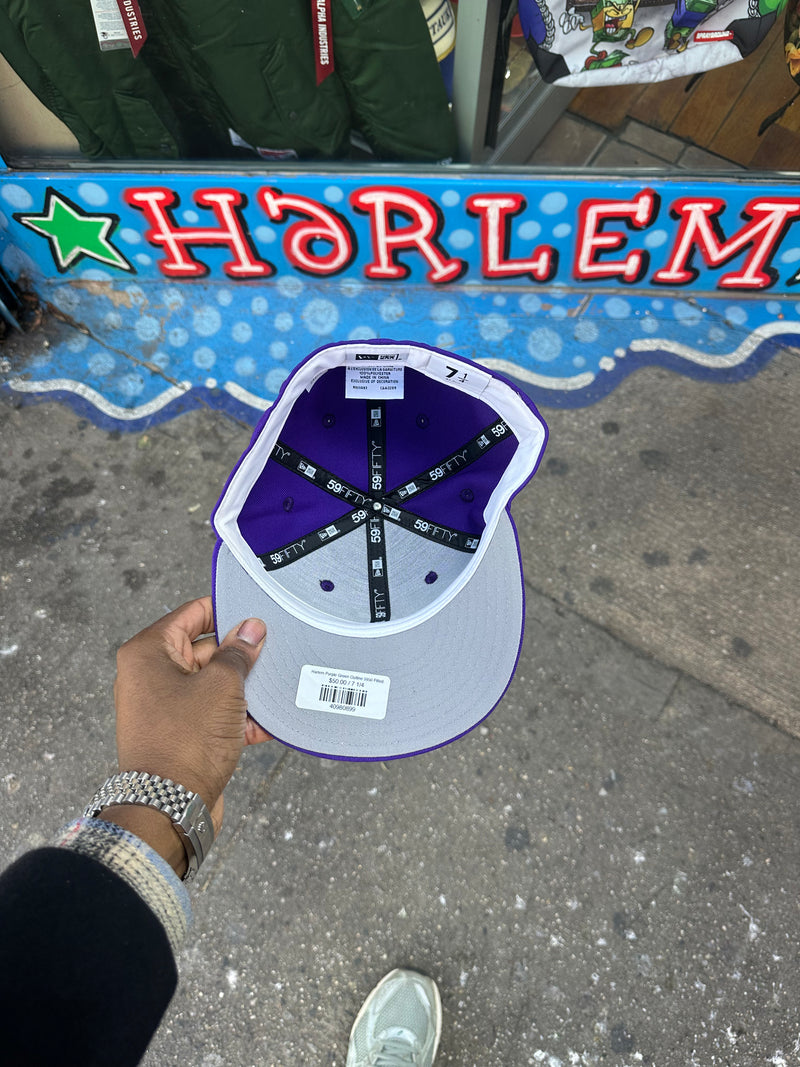 Harlem Purple Green Outline 5950 Fitted