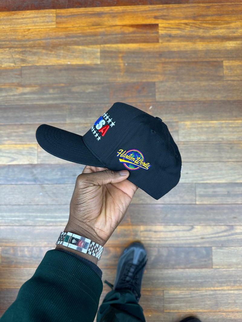 CAP USA All Black Snapback