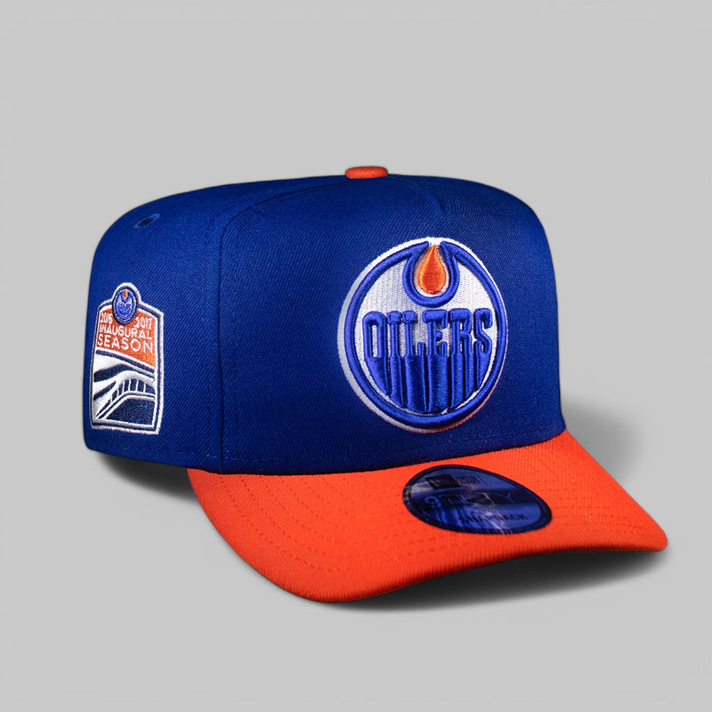 Edmonton Oilers Royal & Orange 950 AFrame Snap Back