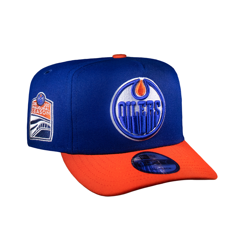 Edmonton Oilers Royal & Orange 950 AFrame Snap Back