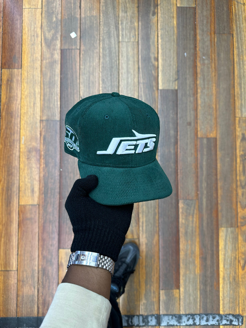 New York Jets Dark Green Corduroy 50th Anniversary 5950 Fitted