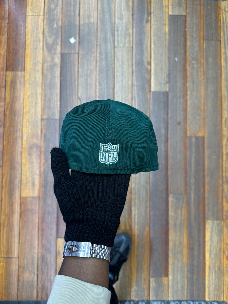 New York Jets Dark Green Corduroy 50th Anniversary 5950 Fitted