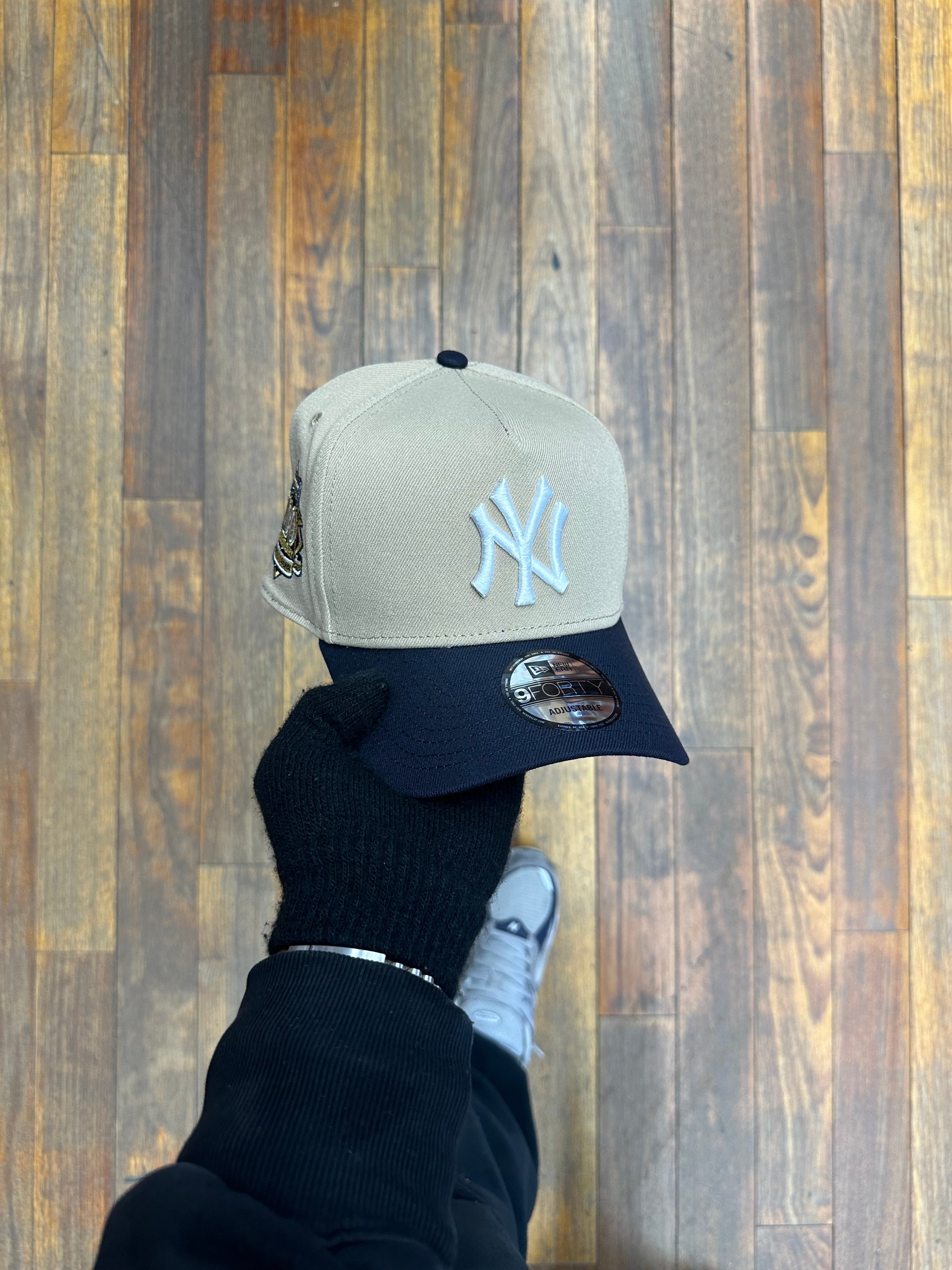 New York Yankees Camel & Navy 940 A-Frame Snap Back 100 Years
