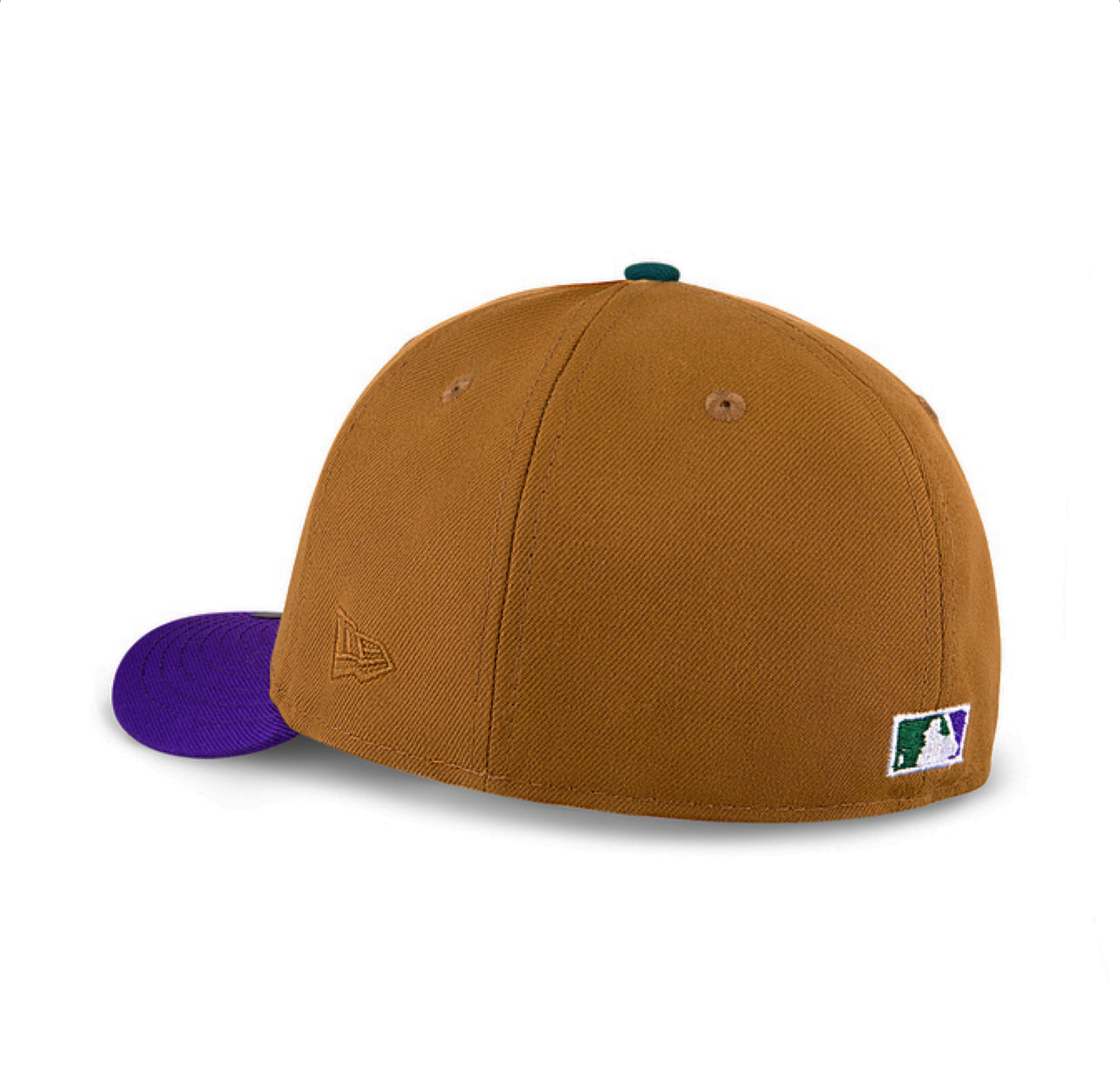 Oakland Athletics Wheat & Purple Stomper Logo 40 Years