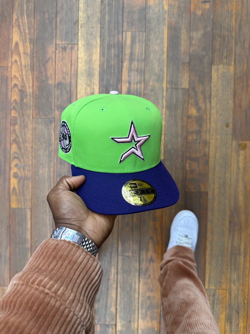 Houston Astros Lime Green & Purple 40Th Anniversary