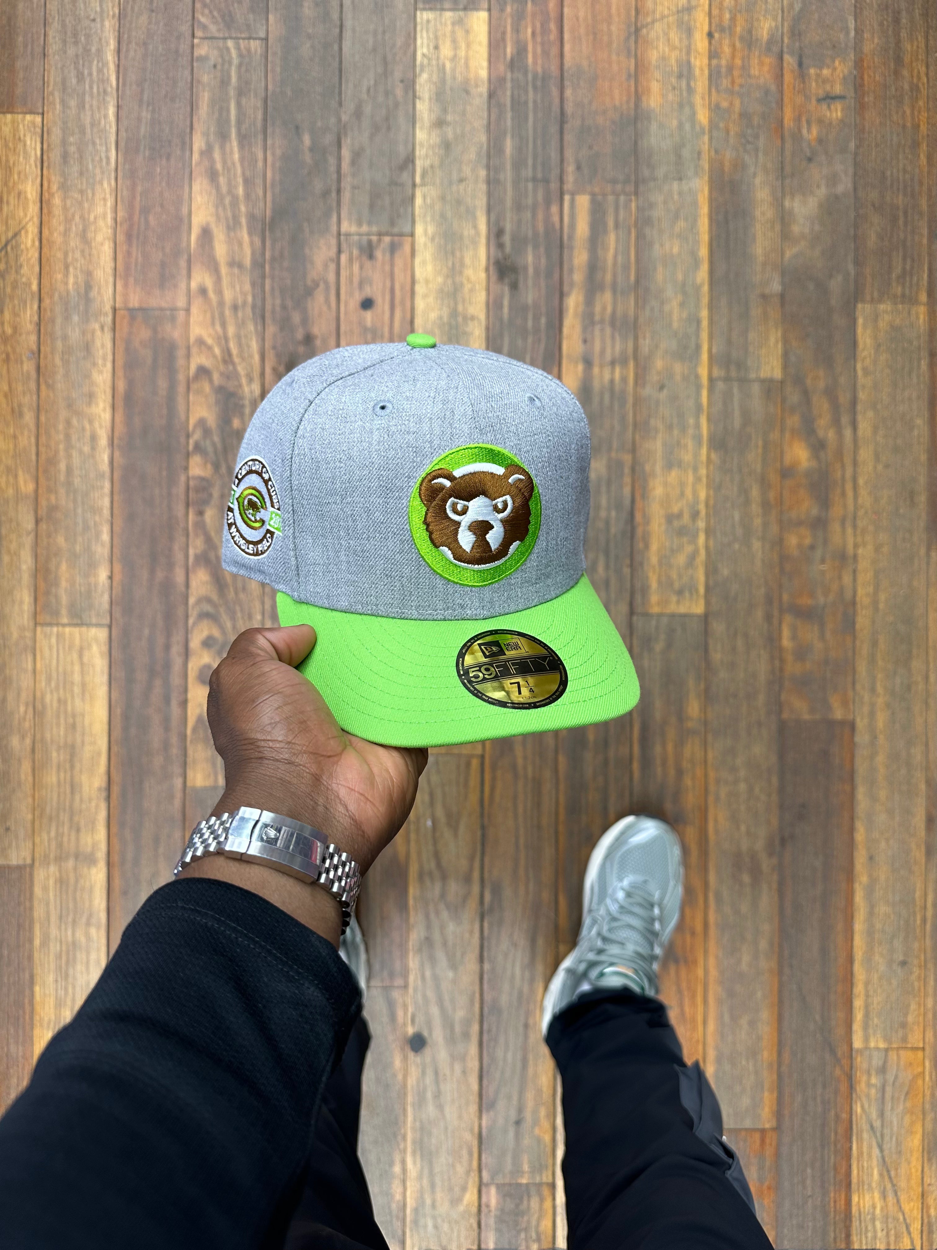 Chicago Cubs Grey and Lime Green 100 Years