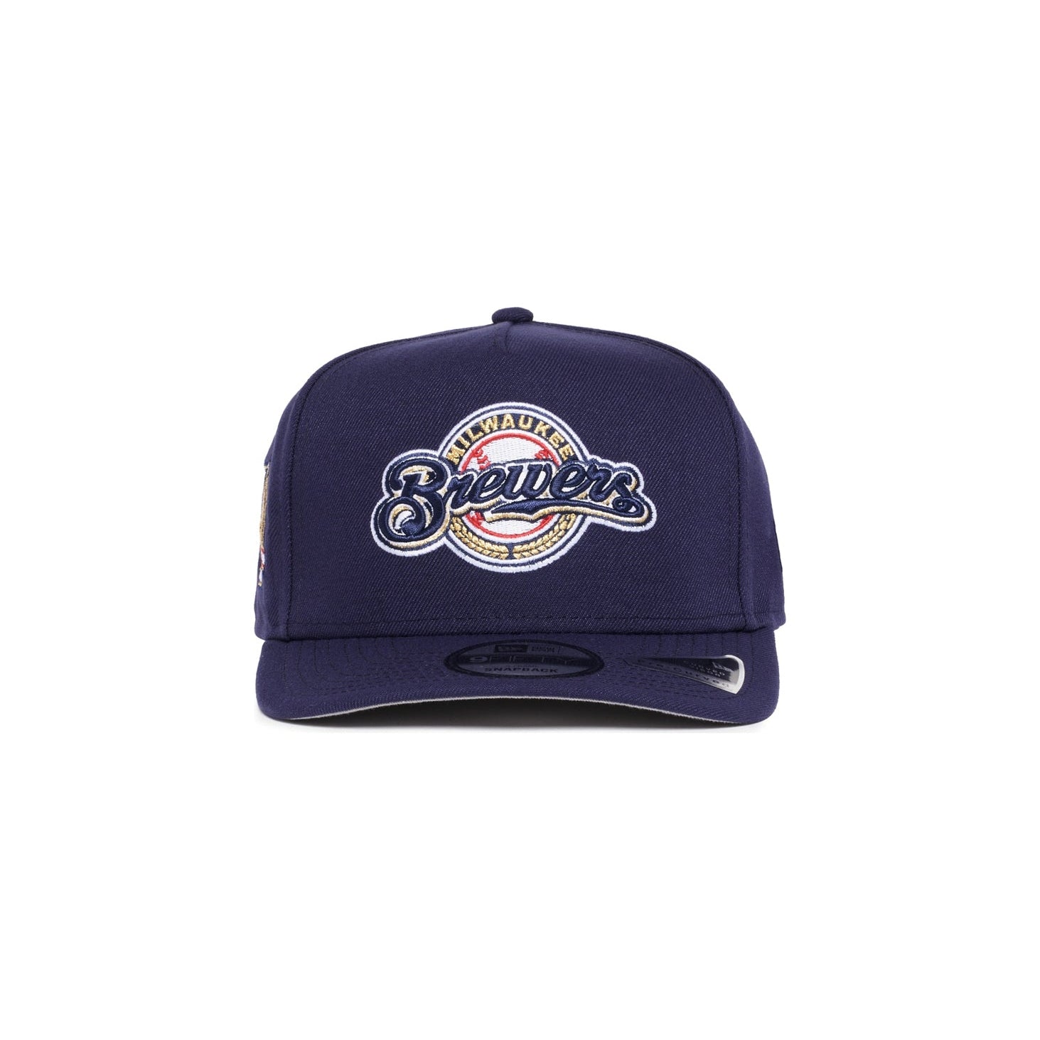 Milwaukee Brewers Light Navy 950 AFrame 40th Snap Back