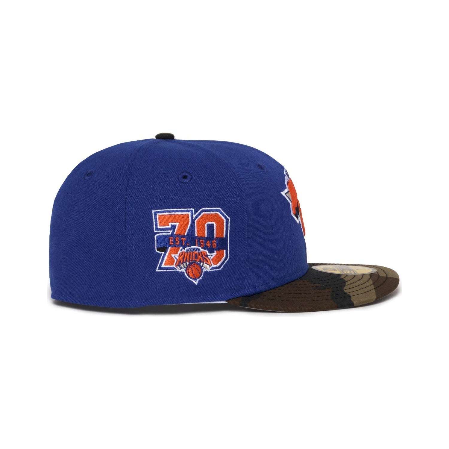 New York Knicks Royal Blue and Camo 70 Years