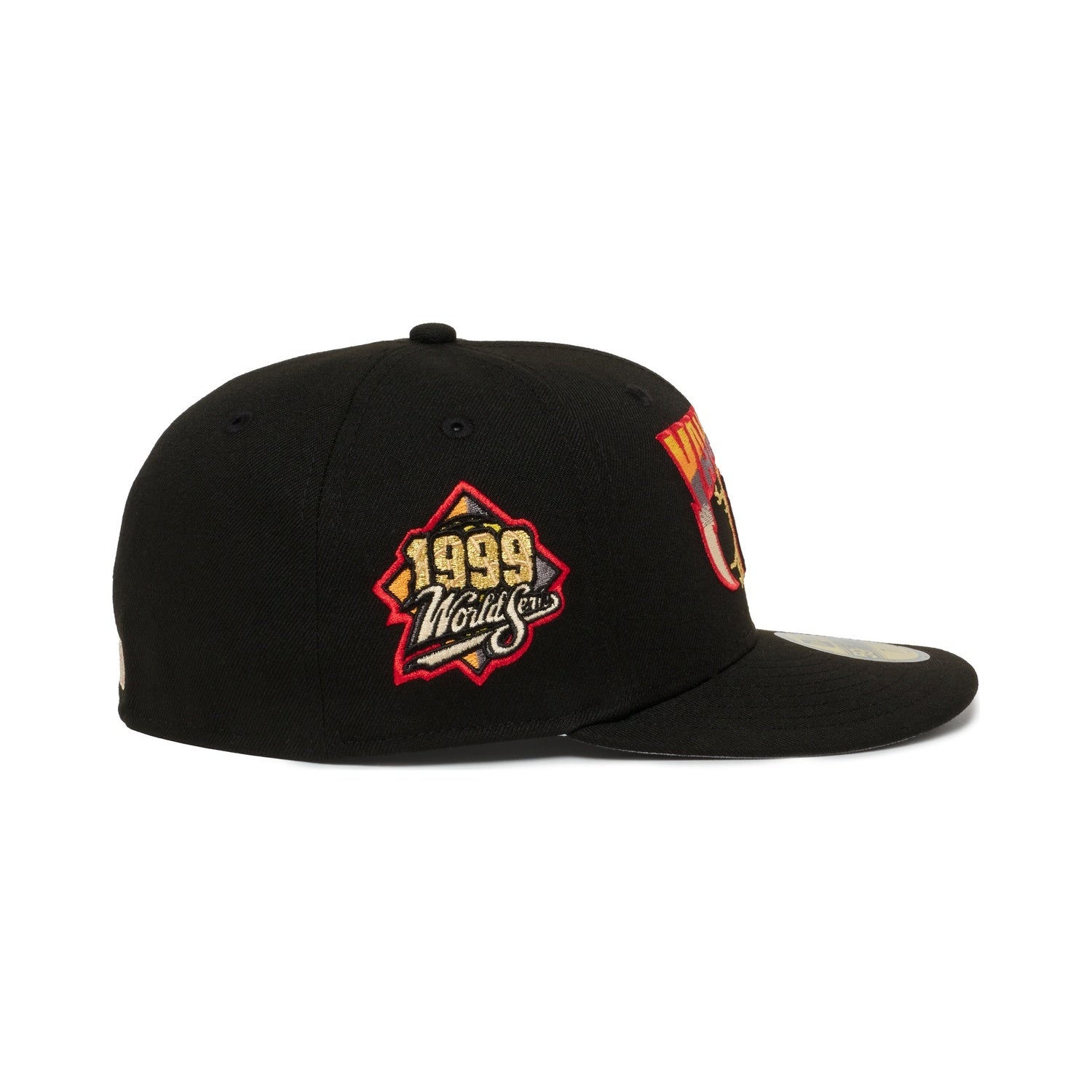 New York Yankees Lightning Logo Gold and Grey 1999 WS