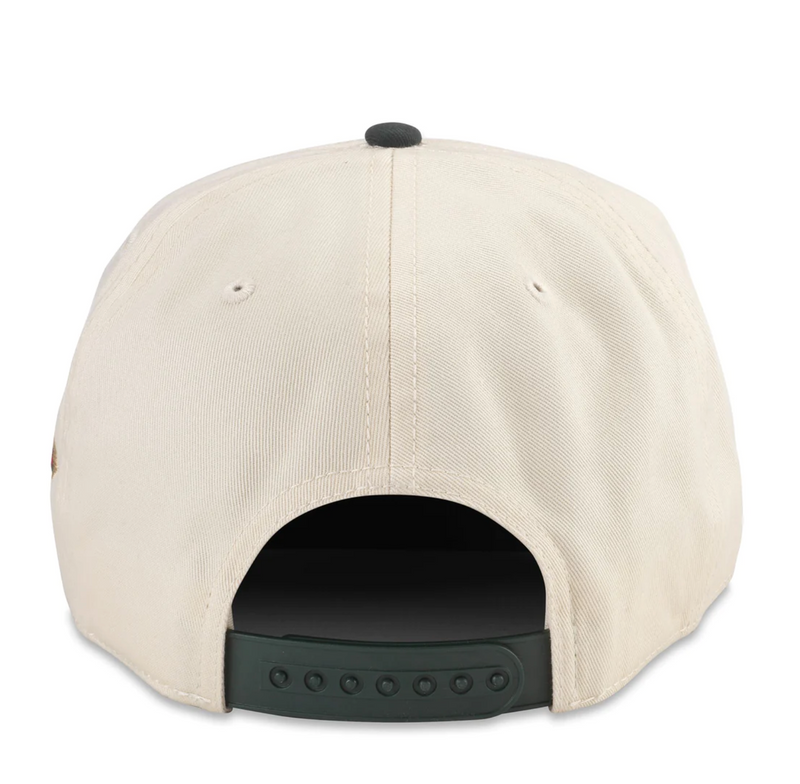 MINNESOTA WILD ROSCOE CREME & DARK GREEN SNAP BACK