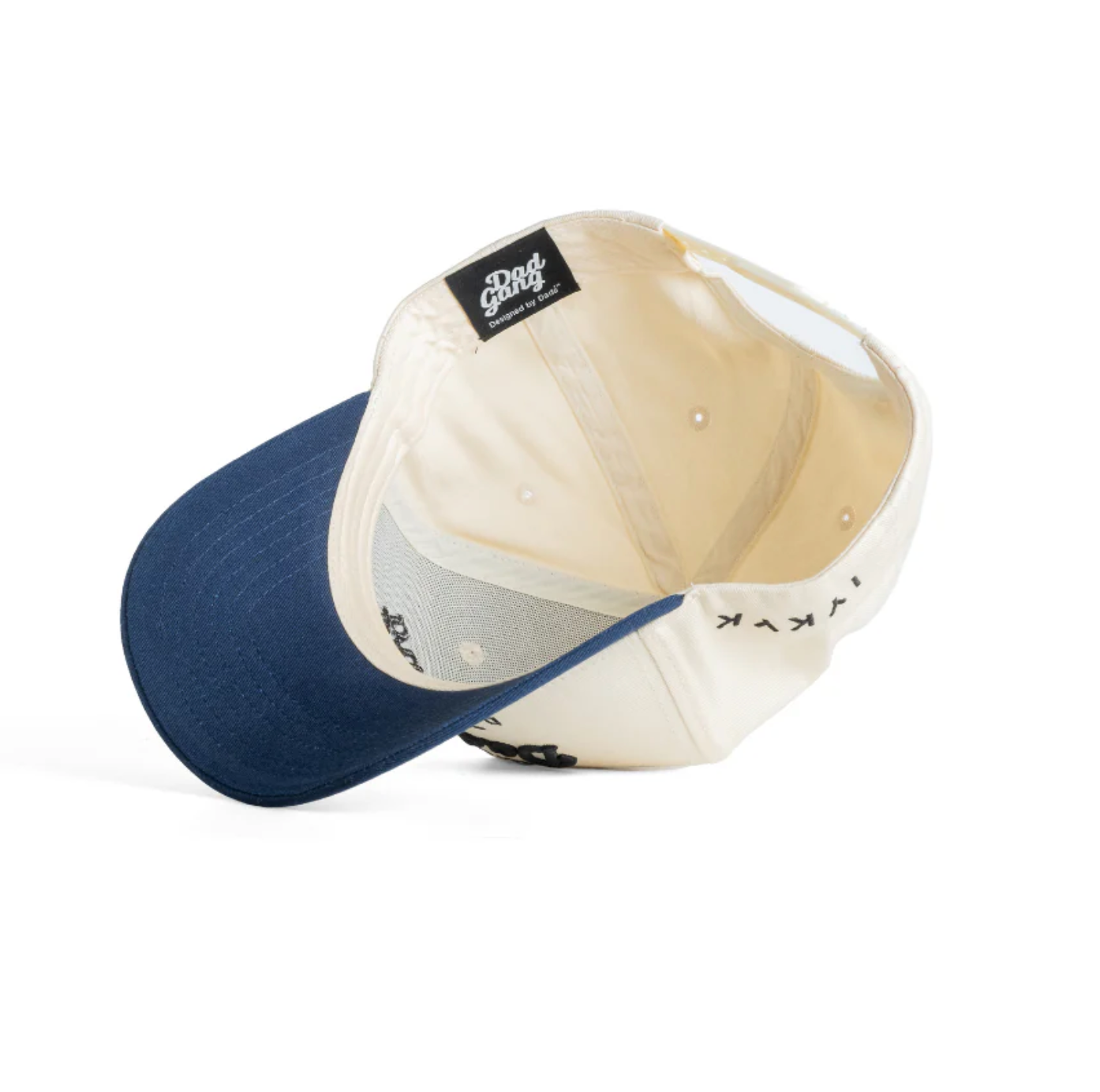 DAD GANG Horsepower Creme and Navy Trucker Snap Back