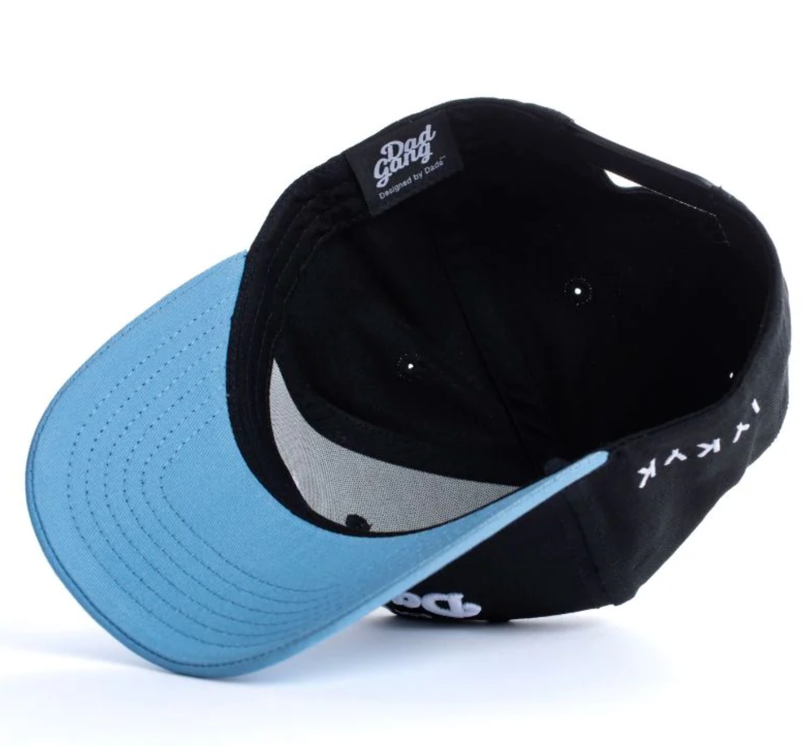 DAD GANG Black and Baby Blue Trucker
