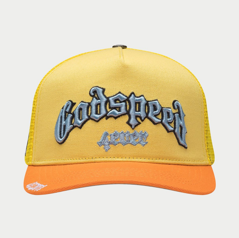 GODSPEED Yellow And Orange Trucker Snap Back