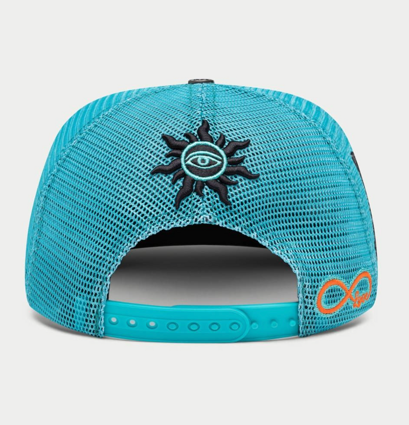 GODSPEED Forever Teal Washed Trucker Snap Back